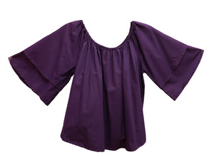 "Purple" Solid Cotton Top - CeCe Fashion Boutique