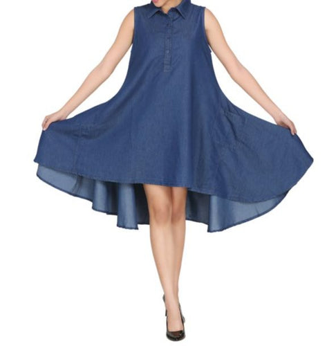 Blue Denim Shirt Dress - CeCe Fashion Boutique