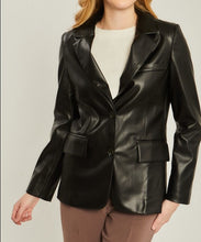 Load image into Gallery viewer, Leather Blazer Jacket
