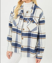 Load image into Gallery viewer, Plaid Long Line Jacket
