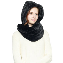 Load image into Gallery viewer, Faux Fur Hooded Infinity Scarf (4 Colors) - CeCe Fashion Boutique
