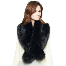 Load image into Gallery viewer, Faux Fur Shawl Scarf with Slit (4 Colors) - CeCe Fashion Boutique

