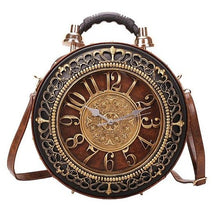 Load image into Gallery viewer, Real Alarm Clock Vintage Handbag (Brown) - CeCe Fashion Boutique