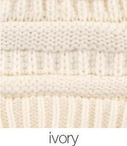 C.C. Solid Ribbed Knitted Beanie - CeCe Fashion Boutique