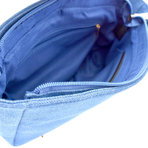 Bomber Jacket Theme Novelty Shoulder Bag Light-Denim - CeCe Fashion Boutique