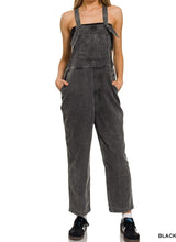 Load image into Gallery viewer, Knot Strap Relaxed Fit Overalls
