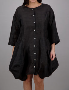 3/4 Sleeve Bubble Dress (2 Colors)