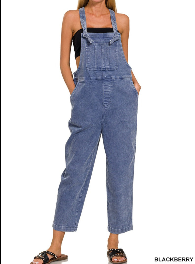 Knot Strap Relaxed Fit Overalls