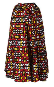 Maxi Ankara Wax Cotton Skirt - Style YZA