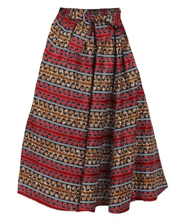 Maxi Ankara Wax Cotton Skirt - Style YDS