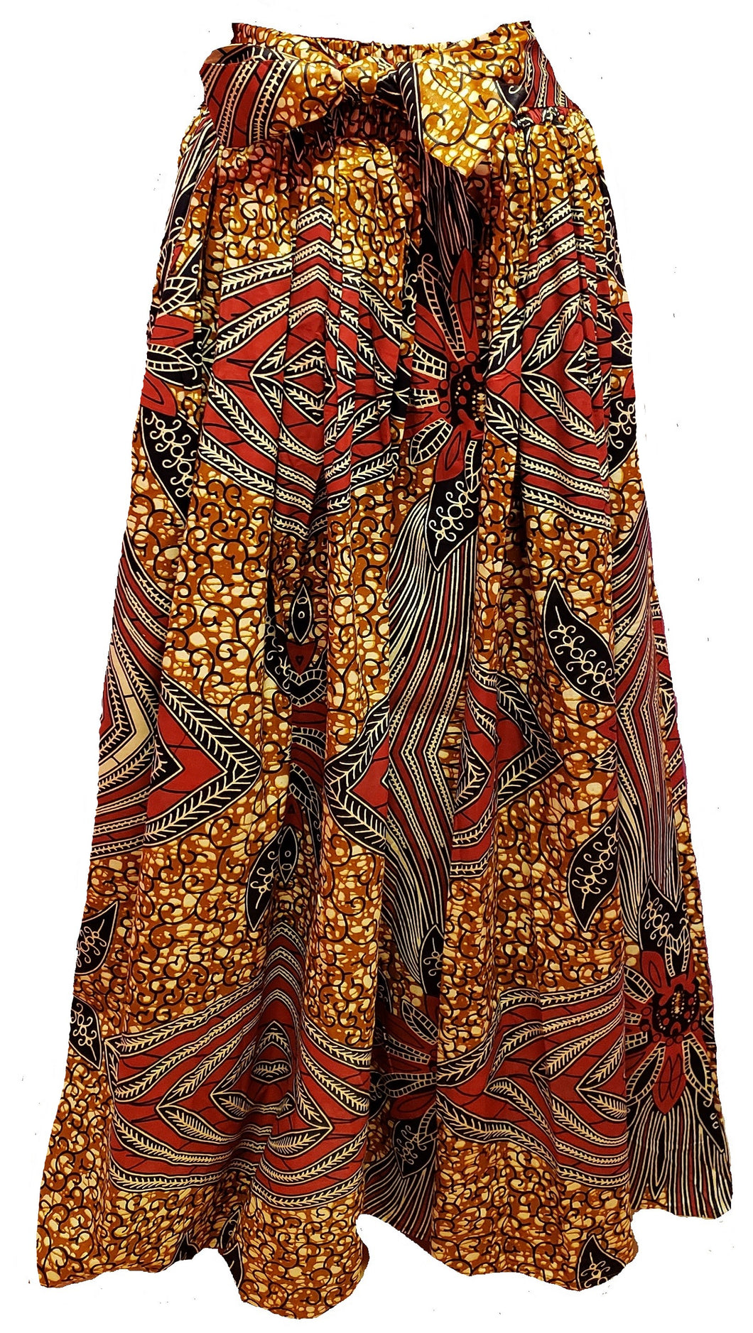 Maxi Ankara Wax Cotton Skirt - Style XI - CeCe Fashion Boutique