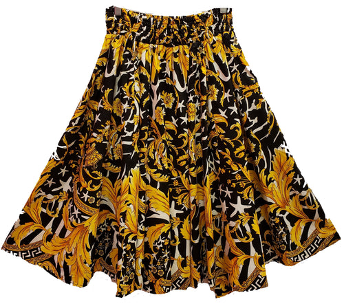 Midi Ankara Wax Cotton Skirt - Style IZY - CeCe Fashion Boutique