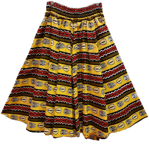 Midi Ankara Wax Cotton Skirt - Style XZ - CeCe Fashion Boutique
