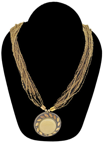 Handmade Multi-Strand Bronze Necklace - CeCe Fashion Boutique