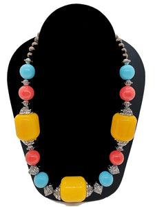 Handmade Multi-Color Beads Necklace - CeCe Fashion Boutique