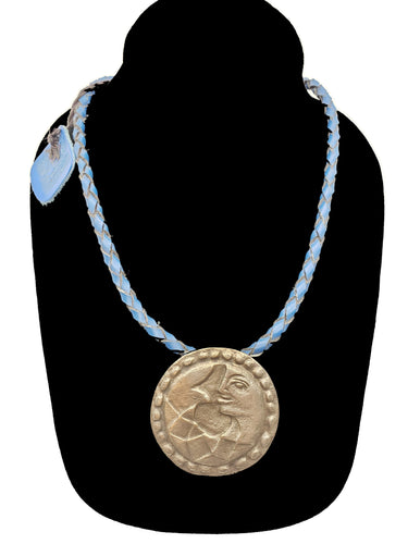 Authentic Leather / Bronze Necklace - 2 - CeCe Fashion Boutique