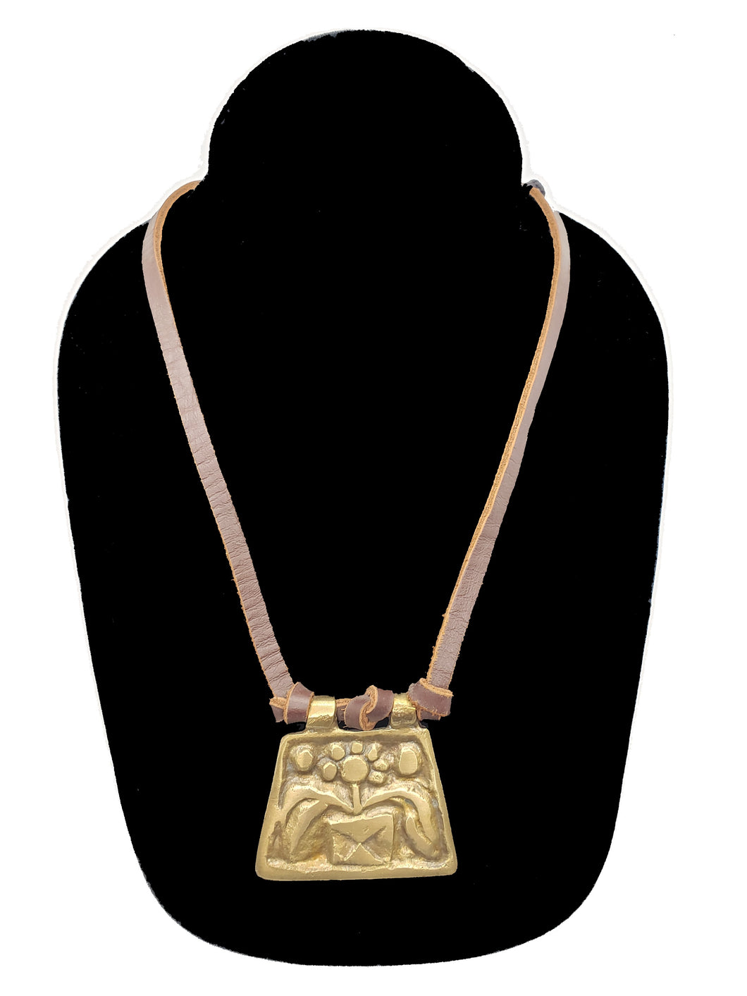 Authentic Leather / Bronze Necklace - 4 - CeCe Fashion Boutique