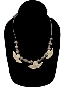Authentic Leather / Bronze Necklace - 5 - CeCe Fashion Boutique