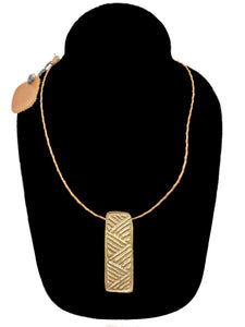 Authentic Leather / Bronze Necklace - 6 - CeCe Fashion Boutique