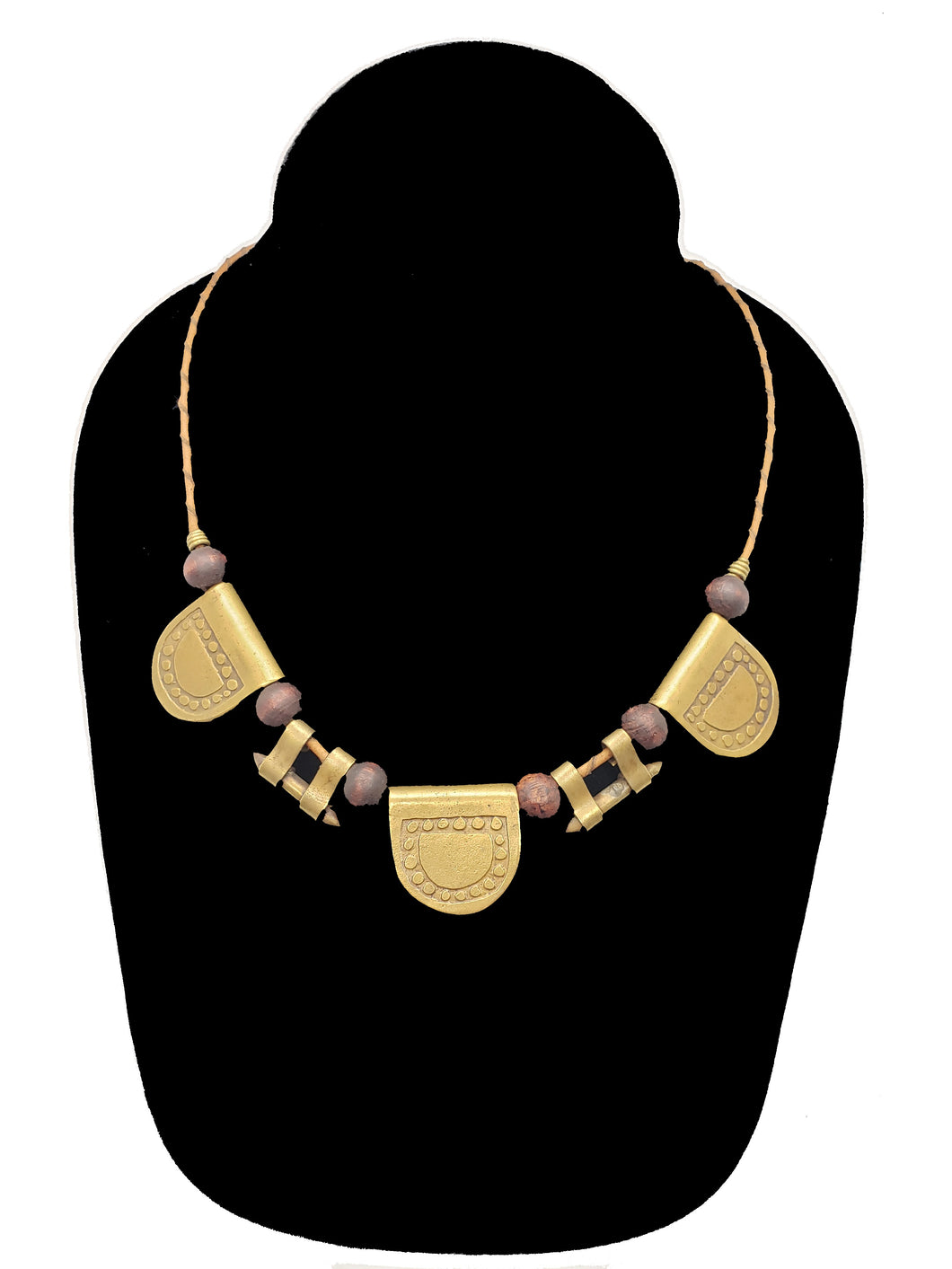 Authentic Leather / Bronze Necklace - 9 - CeCe Fashion Boutique
