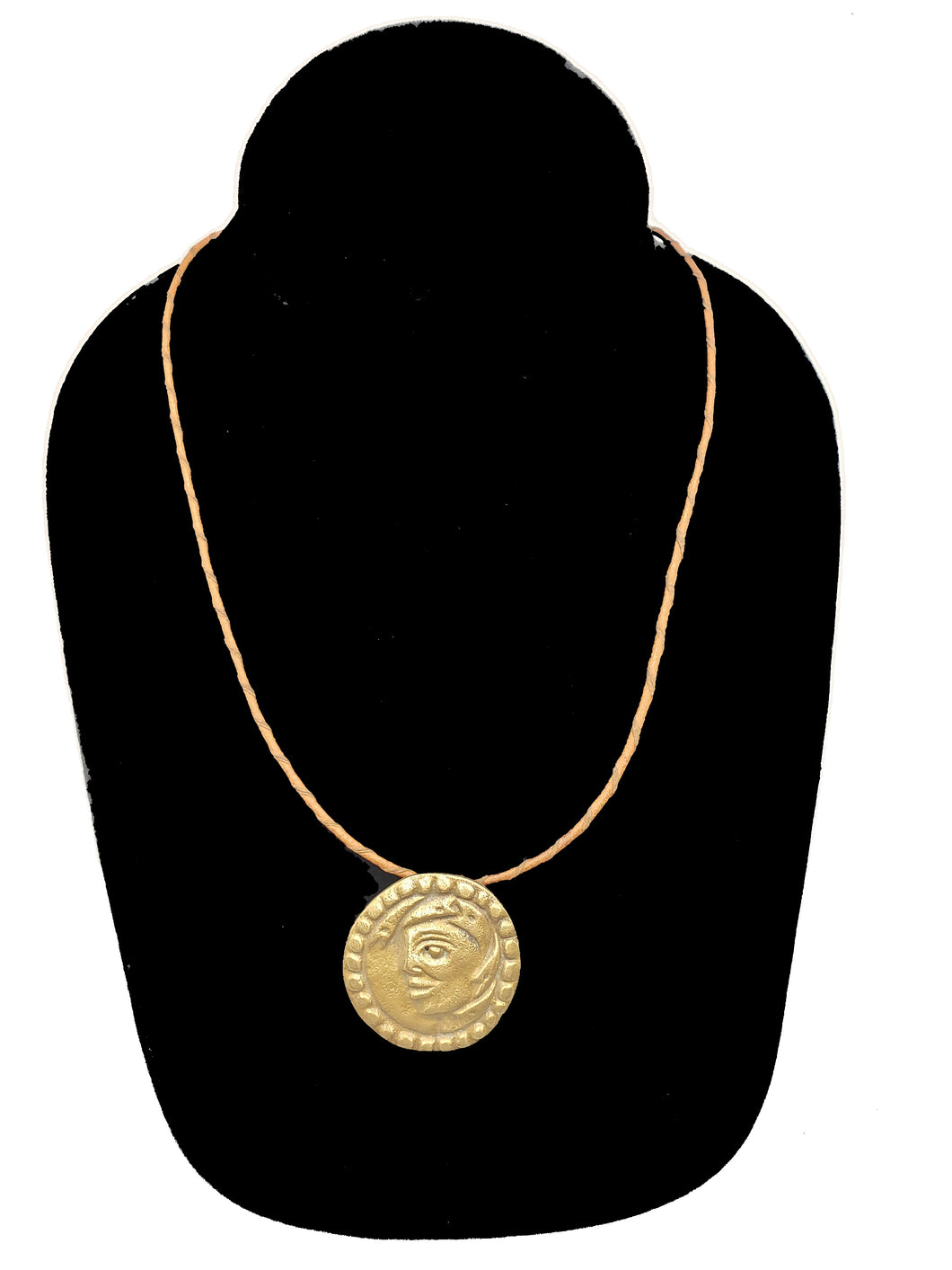 Authentic Leather / Bronze Necklace - 10 - CeCe Fashion Boutique