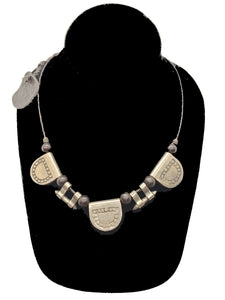 Authentic Leather / Bronze Necklace - 12 - CeCe Fashion Boutique