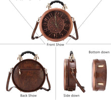 Load image into Gallery viewer, Real Alarm Clock Fashion Handbag (Brown) - CeCe Fashion Boutique
