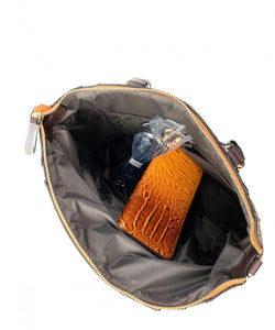 2-in-1 Alligator Satchel Set - CeCe Fashion Boutique