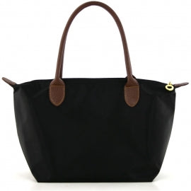 Nylon Shoulder Tote Bag - Black - CeCe Fashion Boutique