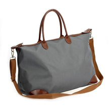 Load image into Gallery viewer, Grey Coated Nylon Duffel - CeCe Fashion Boutique
