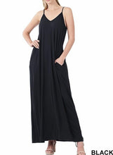 Load image into Gallery viewer, Cami Maxi Dress with Pockets (7 Colors) - CeCe Fashion Boutique
