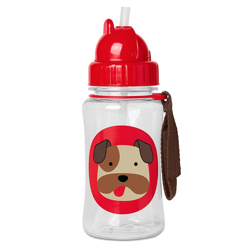 Skip Hop Kids Straw Bottle - Bulldog - CeCe Fashion Boutique