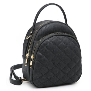 Fashion Quilted Convertible Backpack (4 Colors) - CeCe Fashion Boutique