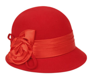 Wool Felt Cloche Hat