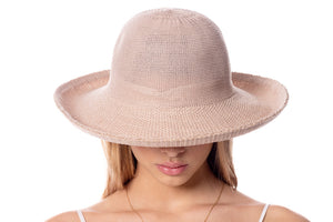 Wide Brim Sun Bucket Hat with Roll Up Edge (2 Colors)