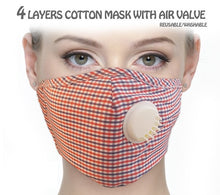 Load image into Gallery viewer, Cotton Mask with Valve and 1pc PM2.5 Filter - CeCe Fashion Boutique
