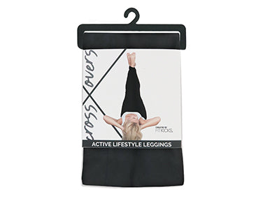 Crossover Athletic Leggings (Black) - CeCe Fashion Boutique