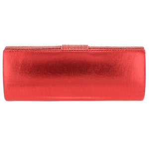 Crystal Embellished Red Clutch - CeCe Fashion Boutique