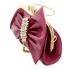 Load image into Gallery viewer, Crystal Deco Bow - Burgundy - CeCe Fashion Boutique
