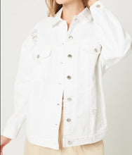 Load image into Gallery viewer, White Denim Jacket
