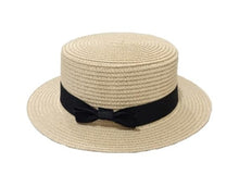 Load image into Gallery viewer, Straw Boater Hat (2 Colors) - CeCe Fashion Boutique
