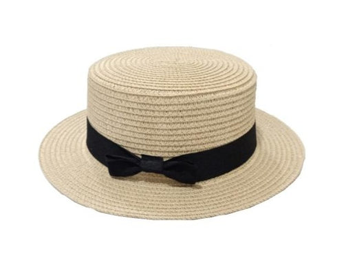 Straw Boater Hat (2 Colors) - CeCe Fashion Boutique