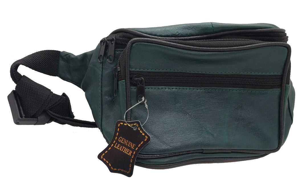 Leather Fanny Pack - Dark Green - CeCe Fashion Boutique