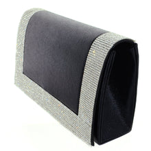 Load image into Gallery viewer, Glitter Crystal Frame Black Clutch - CeCe Fashion Boutique
