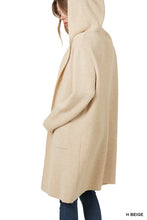 Load image into Gallery viewer, Hooded Open Front Cardigan (3 Colors)
