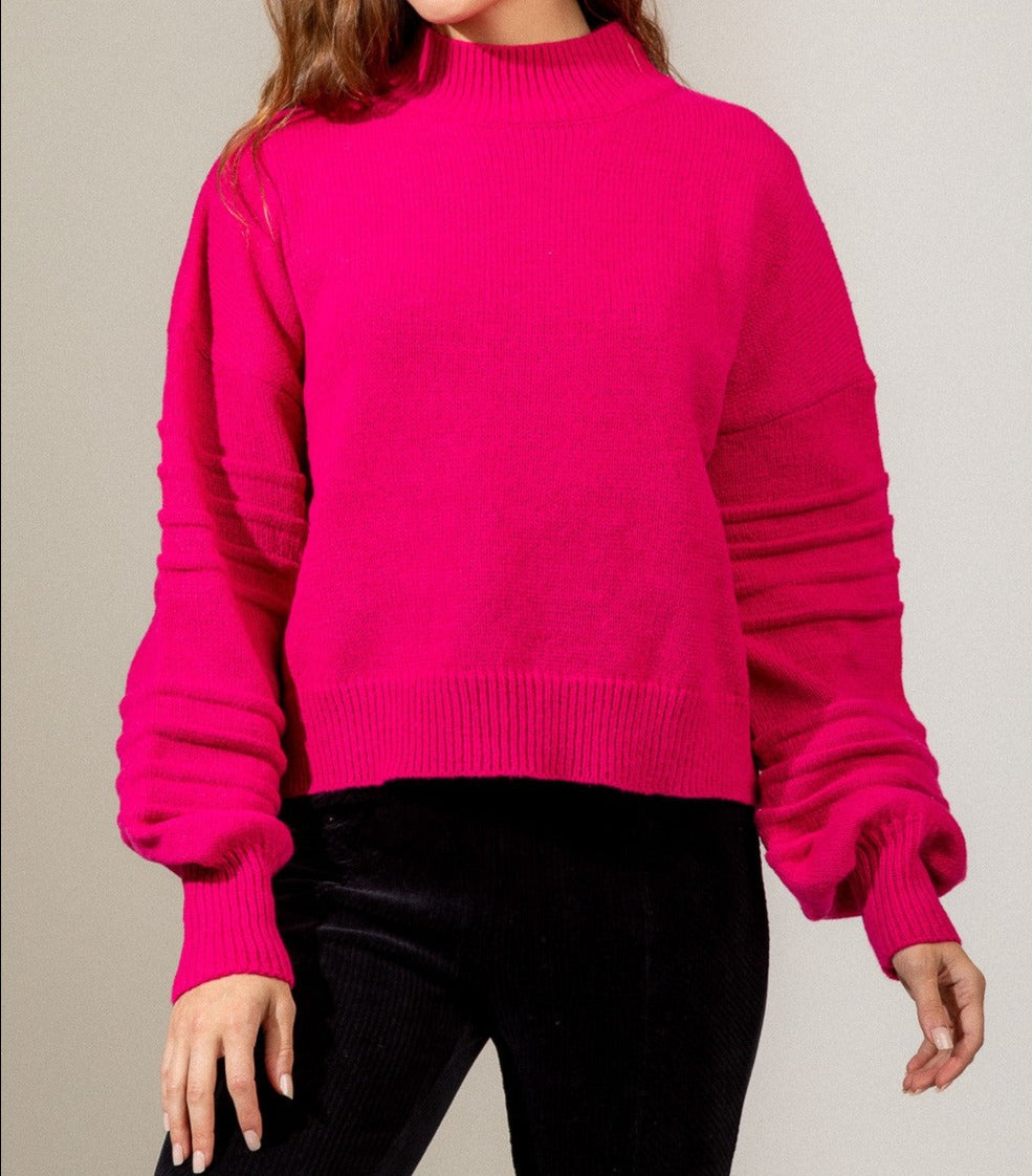 Solid Cozy V Neck Pullover Sweater