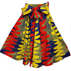 Midi Ankara Wax Cotton Skirt - Style IZC - CeCe Fashion Boutique