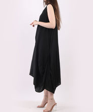 Load image into Gallery viewer, Italian Vintage Washed Linen Lagenlook Drape Dress (4 Colors)
