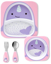 Load image into Gallery viewer, Skip Hop Mealtime Gift Set - Narwhal - CeCe Fashion Boutique
