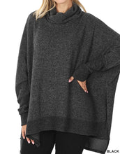 Load image into Gallery viewer, Brushed Melange Poncho Sweater (3 Colors)
